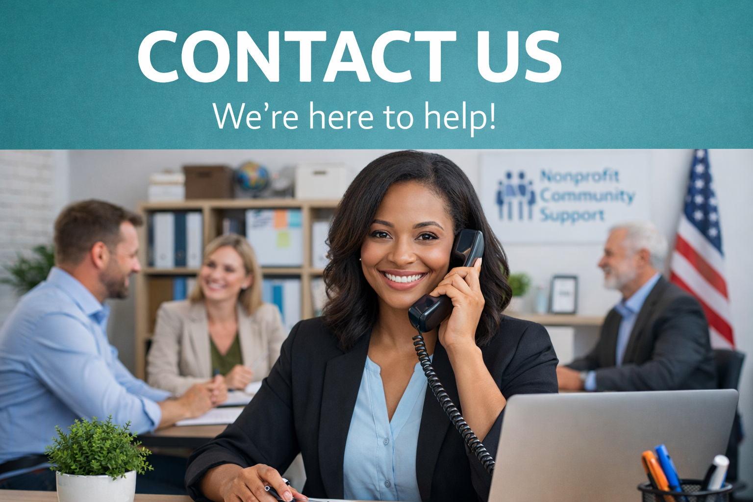 Contact and support for nonprofit services